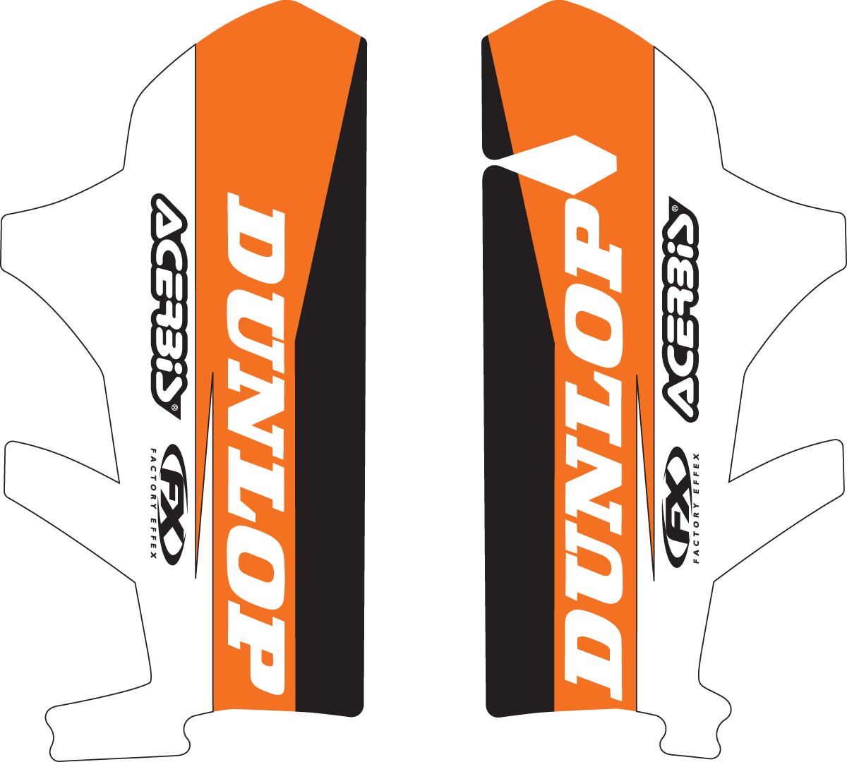 FACTORY EFFEX Lower Fork Guard Graphics