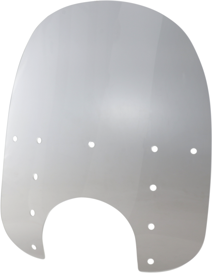 Memphis shades Fats Windshield - 19" - 9" Headlight Cutout - Clear