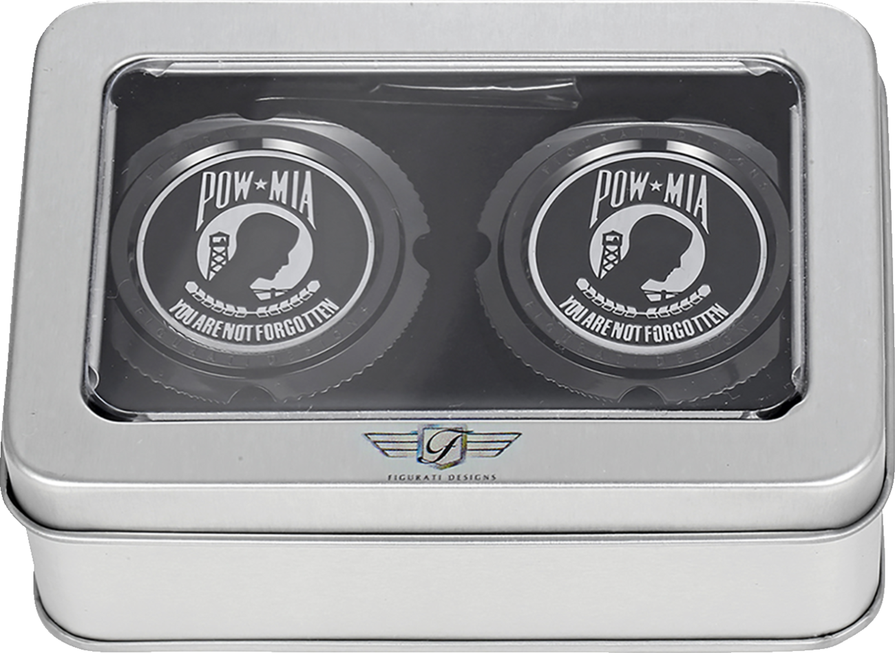 Figurati Designs Front Axle Nut Covers for Harley 2002-2025