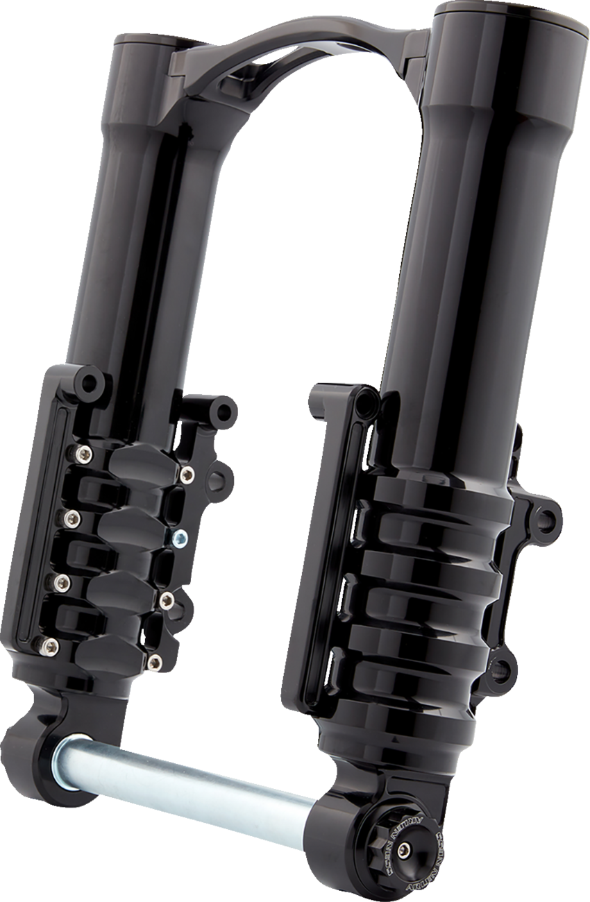 Arlen ness Fork Legs - 49 mm - Black Anodized - For Factory Brake Caliper Harley Davidson