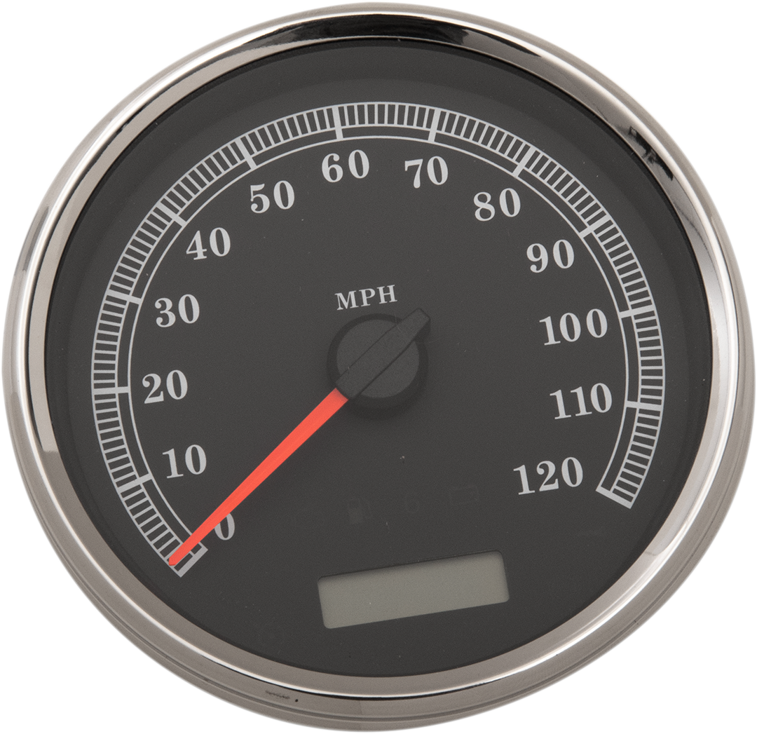 Drag specialties Electronic Speedometer - Black - 120 MPH Harley Davidson