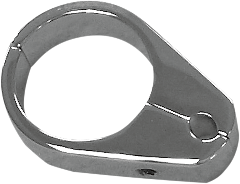 Drag specialties Cable Clamp - Single Throttle/Idle - 1-1/8" - Chrome