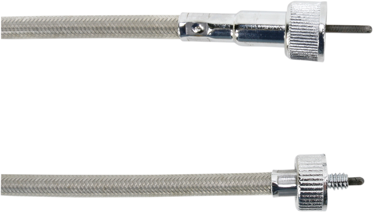 Drag specialties Front-Wheel Drive Speedometer Cable - 40" - Braided Harley Davidson