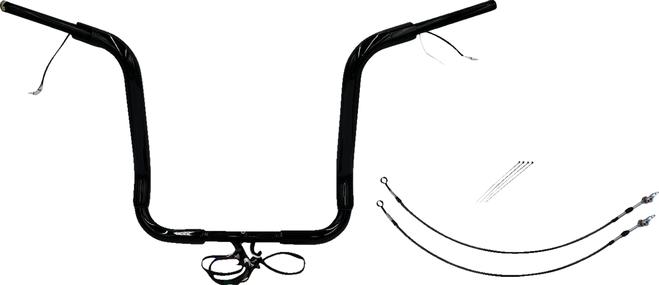 Fat Baggers Inc. 1 1/2" Wired Round Top Handlebar Kit For Harley Touring 2014-2015