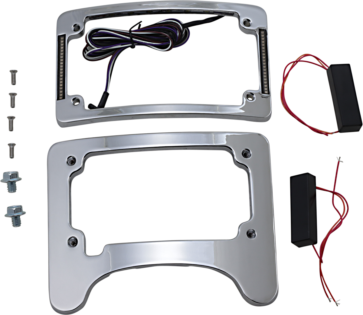 Custom Dynamics Chrome Turn Signal Eliminator Kit for 1997-2022 Harley Touring