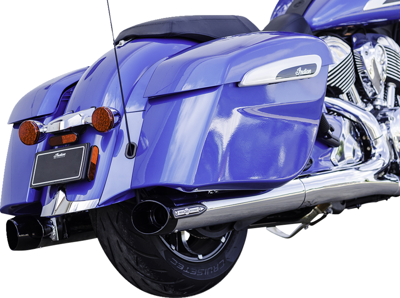 S&S Cycle Broadhead Slip-On Mufflers For Indian Touring 2014-2025