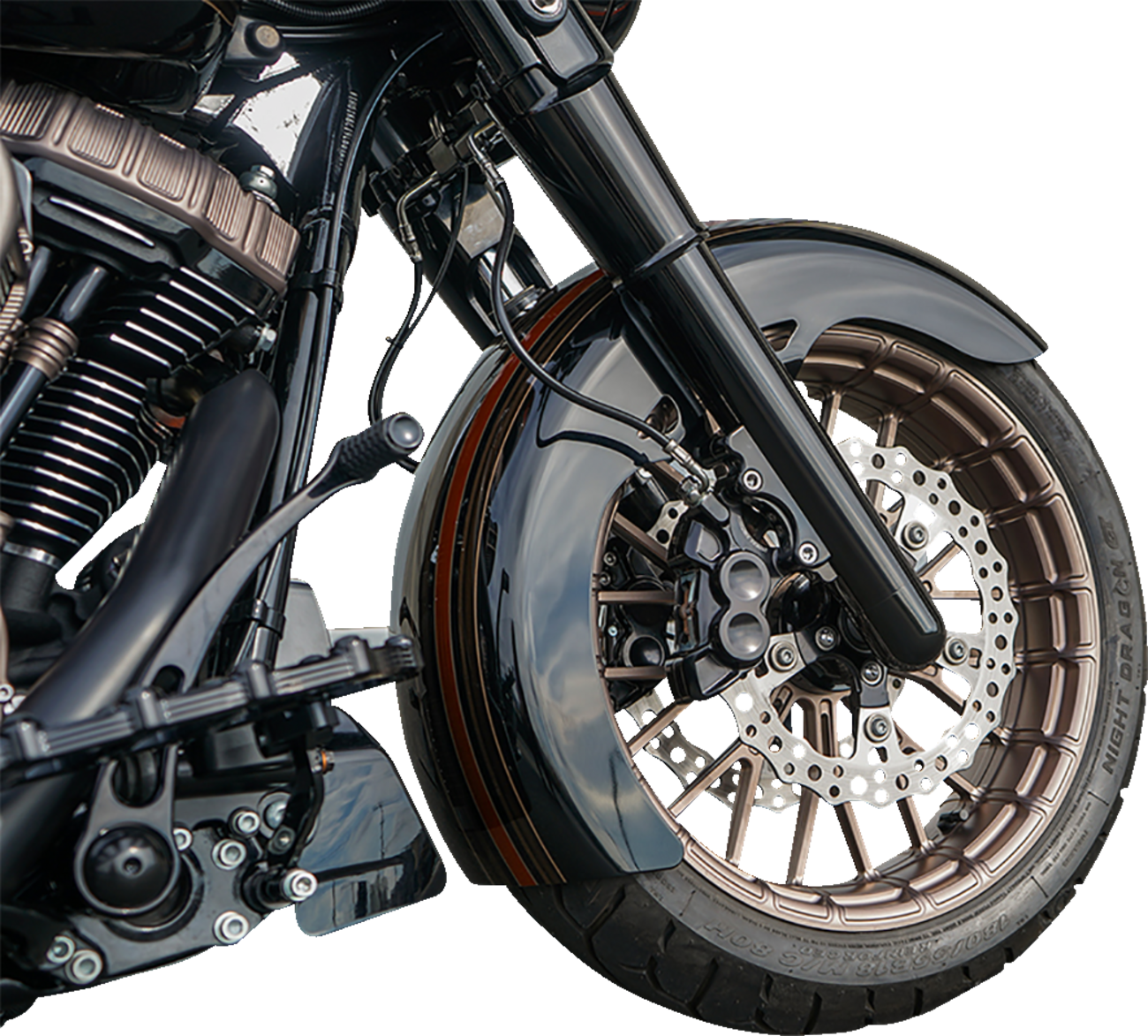 Arlen Ness Fat Tire Billet Boot Covers For Harley Touring 1986-2013