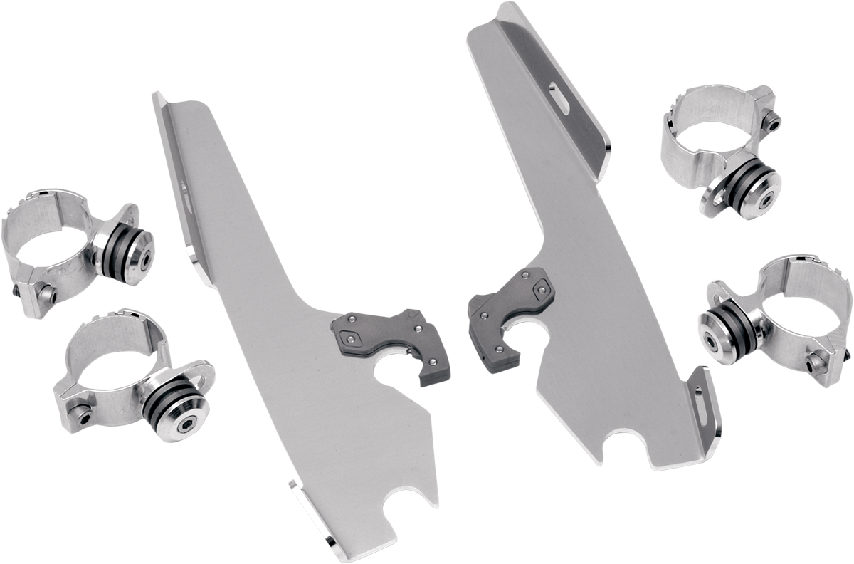 Memphis Shades Fats / Slim / Batwing Trigger-Lock Mount Kit For Harley Wide Glide / Softail 1980-2010