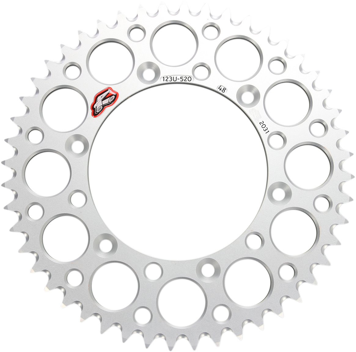 Renthal Rear Sprocket - Aluminum - 47 Tooth - Silver - Suzuki 47T