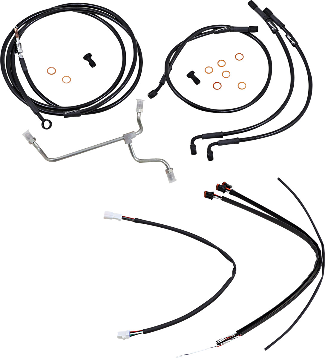 Burly Handlebar Cable Installation Kit For Harley Road King / Glide 2017-2020