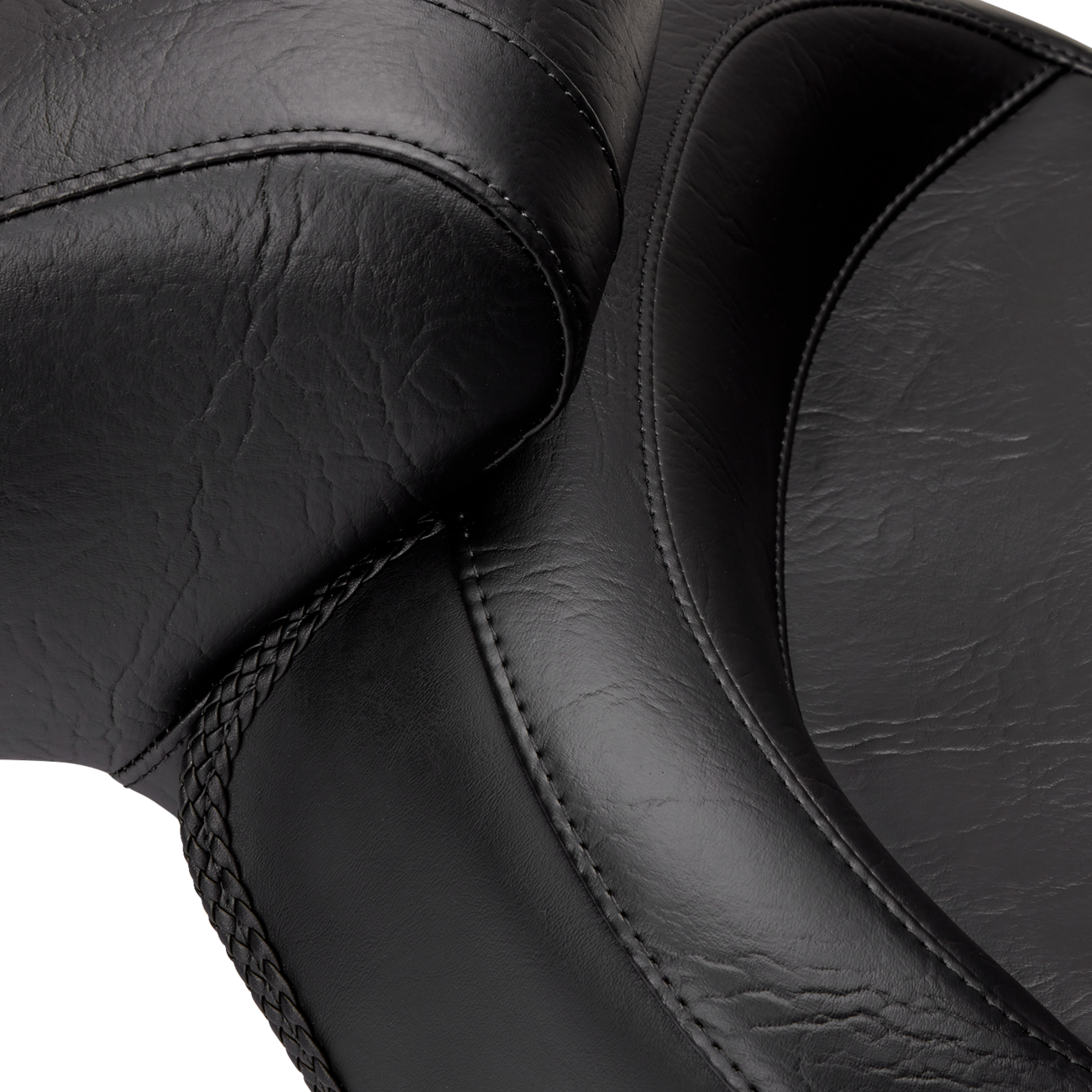 Mustang Seat - Vintage - Wide - Touring - Without Driver Backrest - One-Piece - Smooth - Black - VT1100 2000-2008 Honda VT1100C2 Shadow Sabre / 1997-2008 Honda VT1100C Shadow Spirit / 1987-1996 Honda VT1100C Shadow
