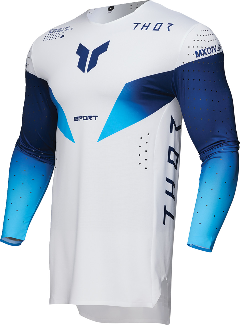 THOR Sportmode Strike Jersey — Navy/White/Blue