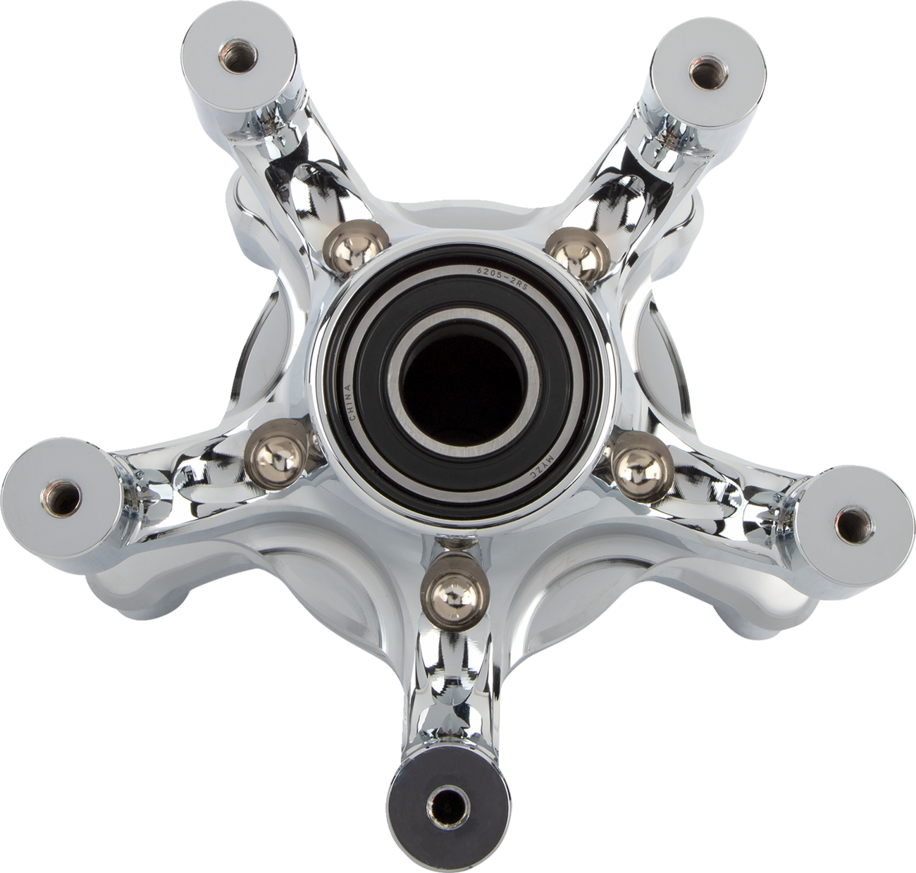 Arlen ness Spider Hub - Dual Disc - Front - Chrome Harley Davidson