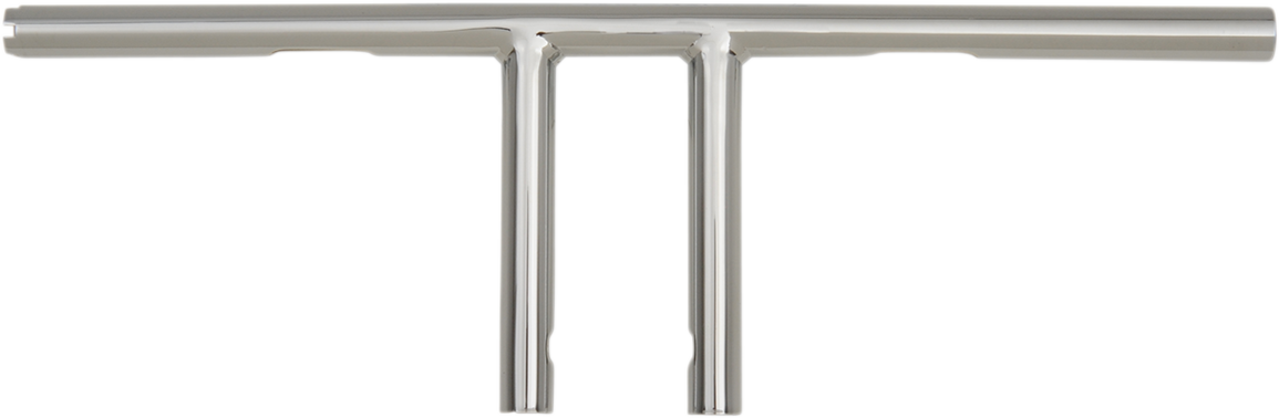 Drag specialties 1" T-Bar - Dimpled - Straight - 6" - Chrome