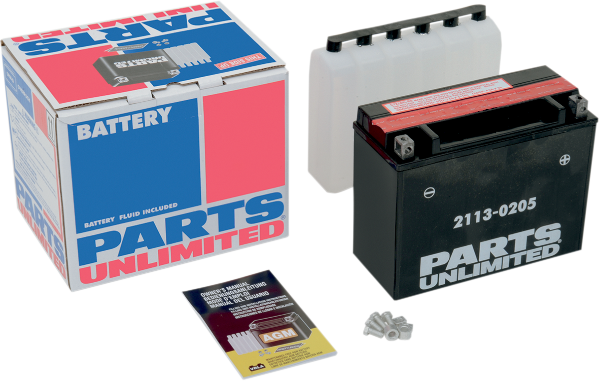 PARTS UNLIMITED AGM Maintenance-Free Battery