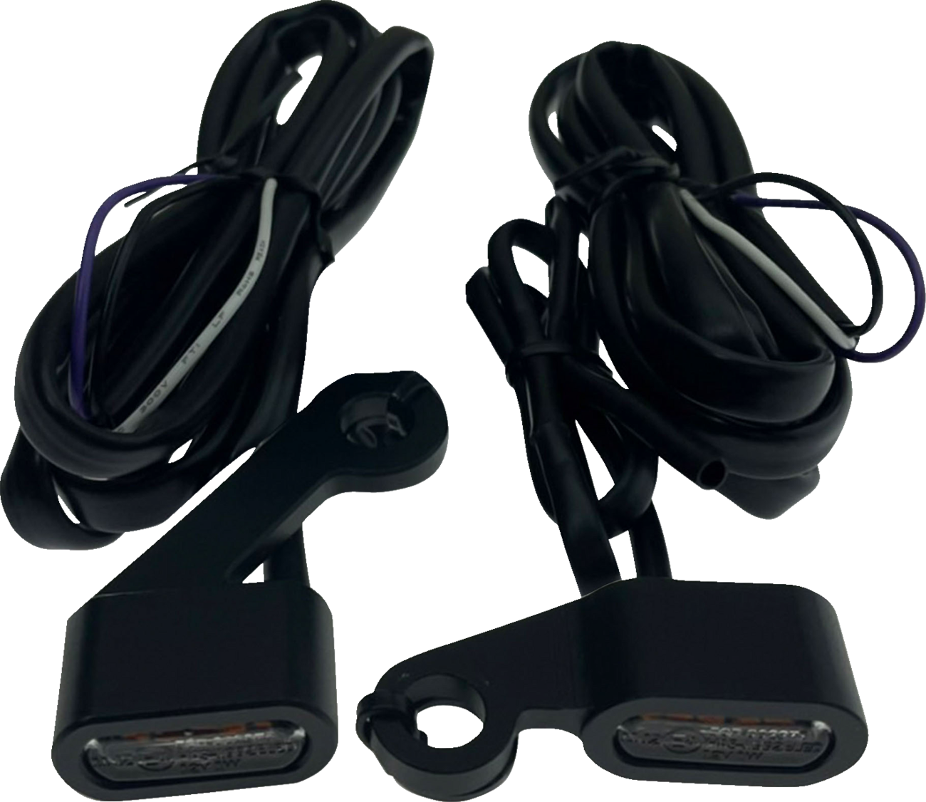 Drag specialties Marker Lights - Black - Smoke Lens - '04-'13 XL Harley Davidson