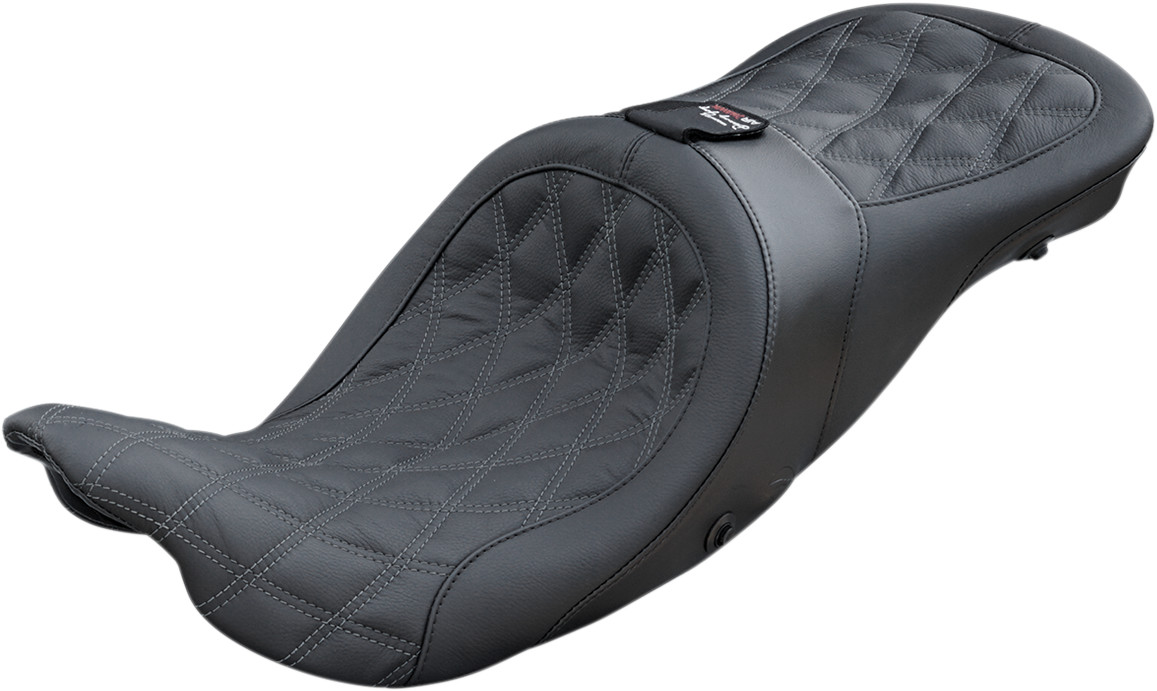 Danny Gray Long Haul 2-Up Seat With Backrest Capability For Harley Touring 2008-2025