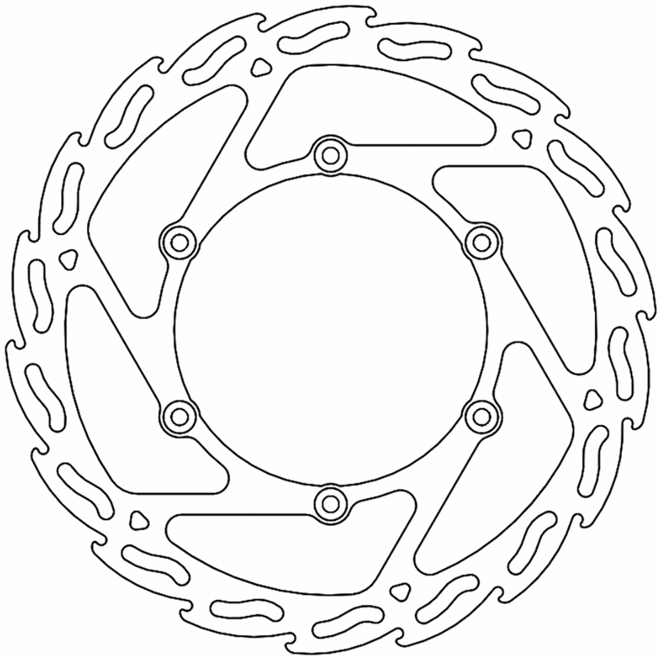 Moto-master Brake Rotor - Front - Flame Yamaha