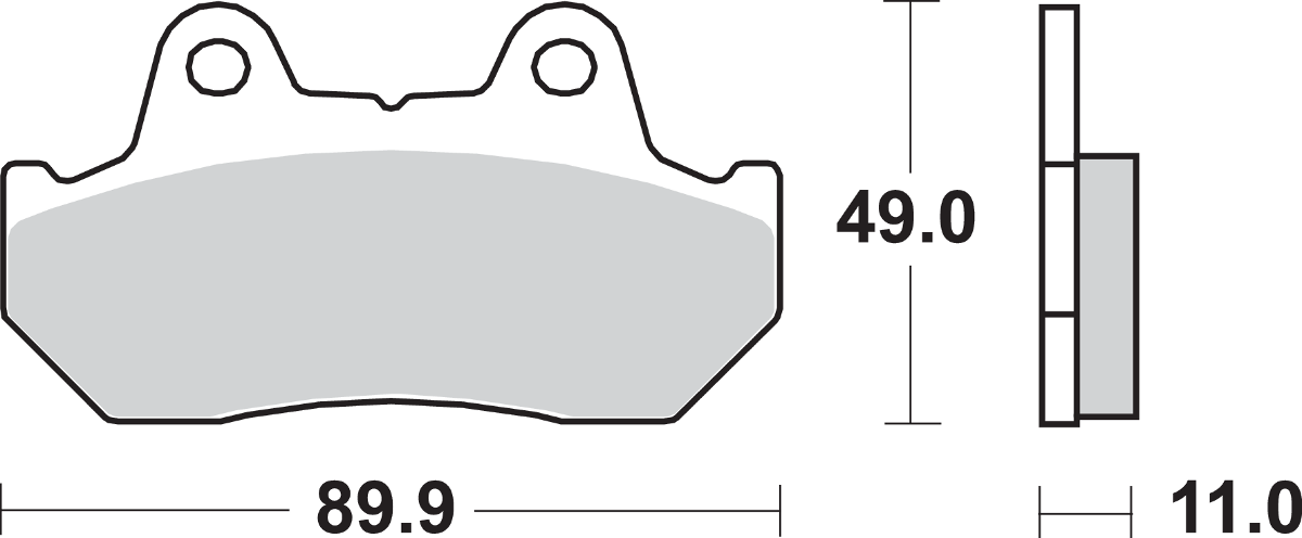 SBS HF Ceramic Rear Brake Pads 542HF