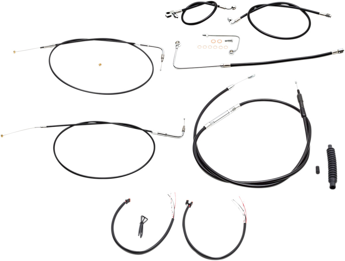 LA Choppers Handlebar Cable Brake Line And Wire Kit For Harley Softail w/ABS 2015