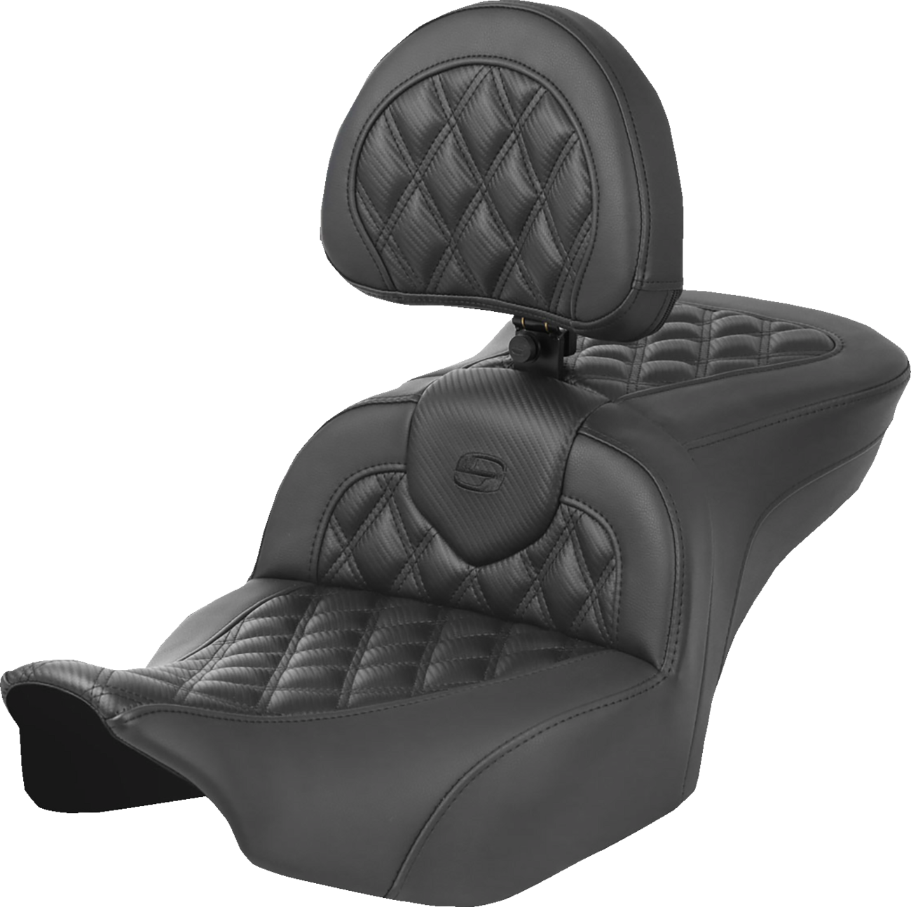 SADDLEMEN Roadsofa™ Lattice Stitch Heated Seat