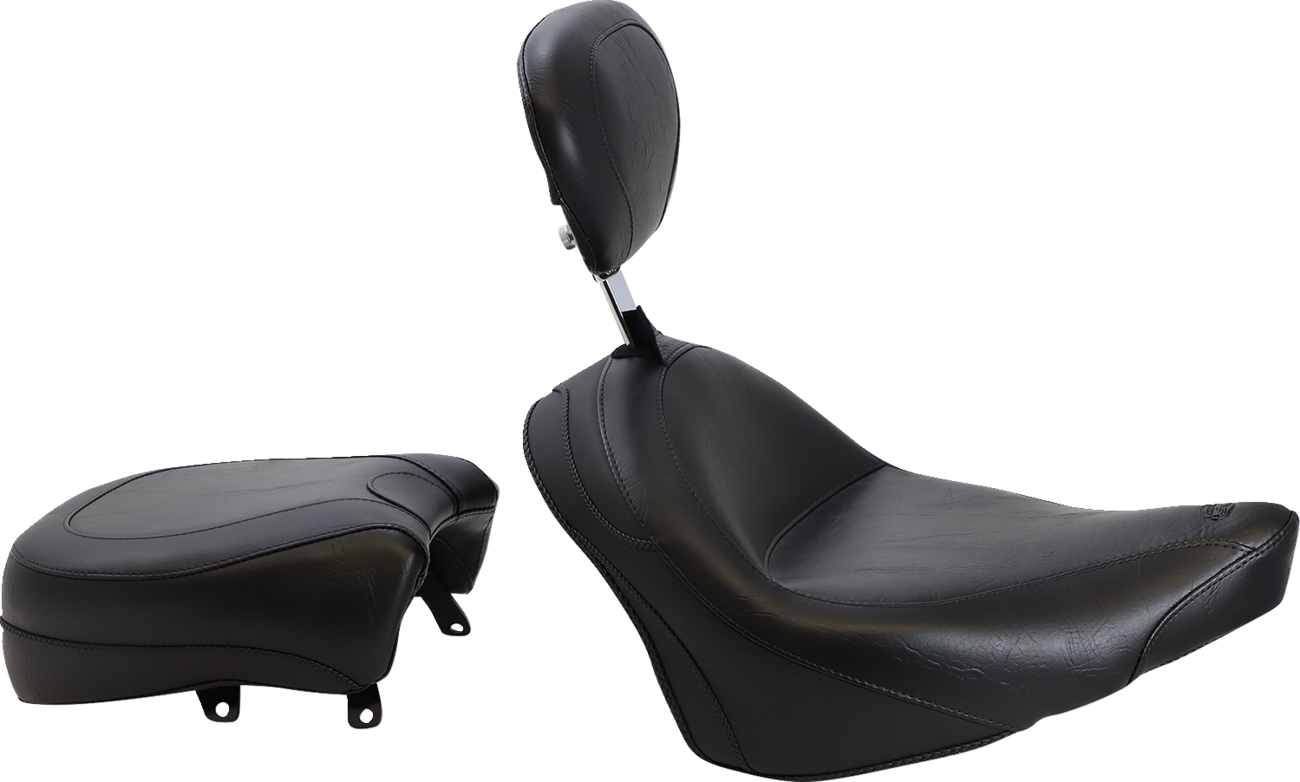 MUSTANG Vintage Wide Touring Seat With Driver Backrest
