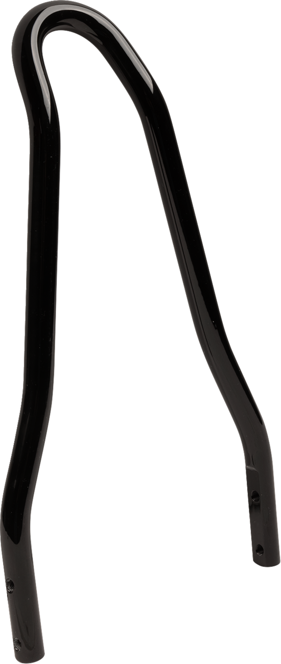 Drag specialties Round Sissy Bar - Black - 7.5" Harley Davidson