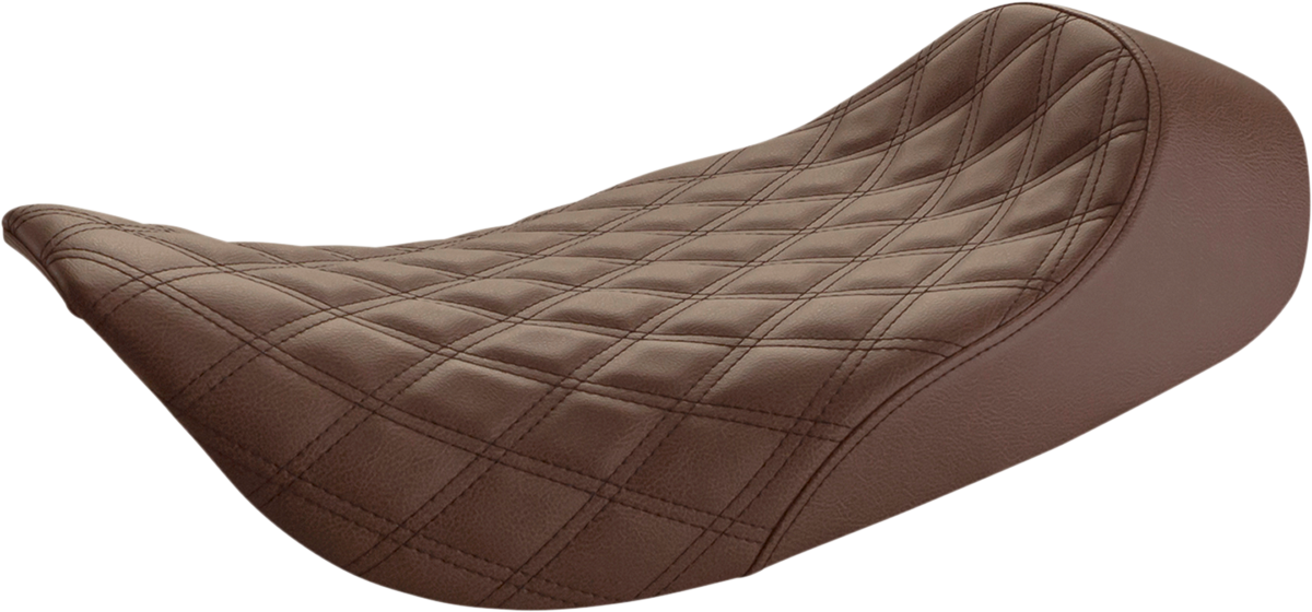 Saddlemen 897-06-002BLS Renegade Lattice Stitch Brown Solo Seat FLHR 97-07