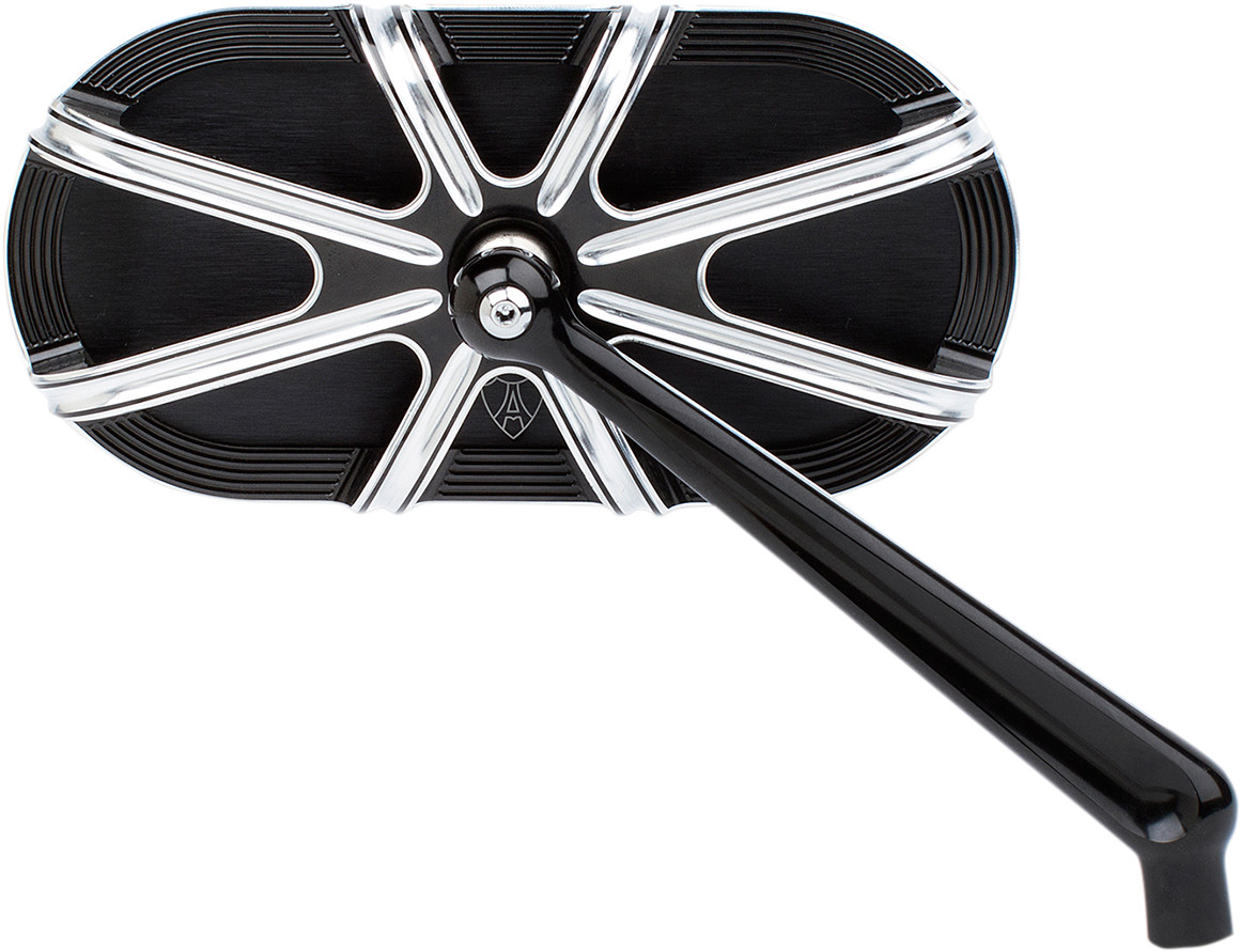 Arlen ness Mirror - Side View - Caged Series/10 Gauge - Black - Right
