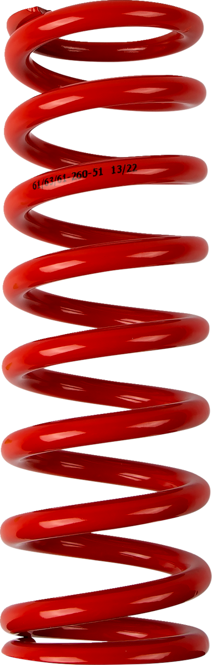 Moose offroad Shock Spring - 61 mm OD - 51 n/mm - Red Beta/Honda/Gas Gas/Husqvarna