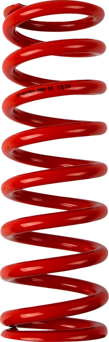 Moose offroad Shock Spring - 61 mm OD - 51 n/mm - Red Beta/Honda/Gas Gas/Husqvarna