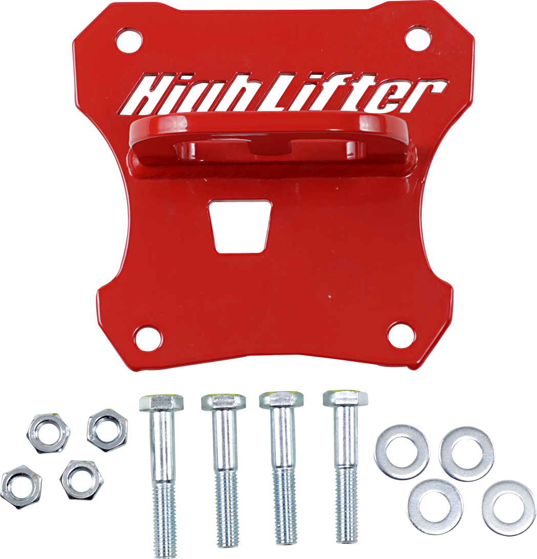 Highlifter Red Rear UTV Side by Side Tow Hook 17-20 Polaris RZR XP 1000 4x4