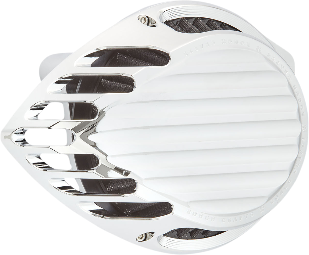 Rough crafts Finned Air Cleaner - Chrome Harley Davidson