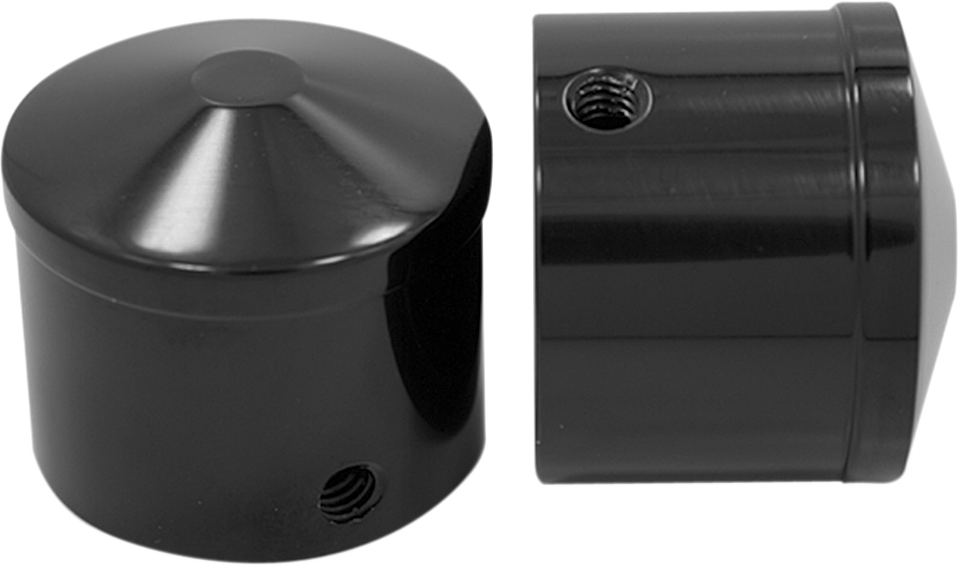 Avon grips Front Axle Nut Cover - Black - Air Cushion - 1" Harley Davidson