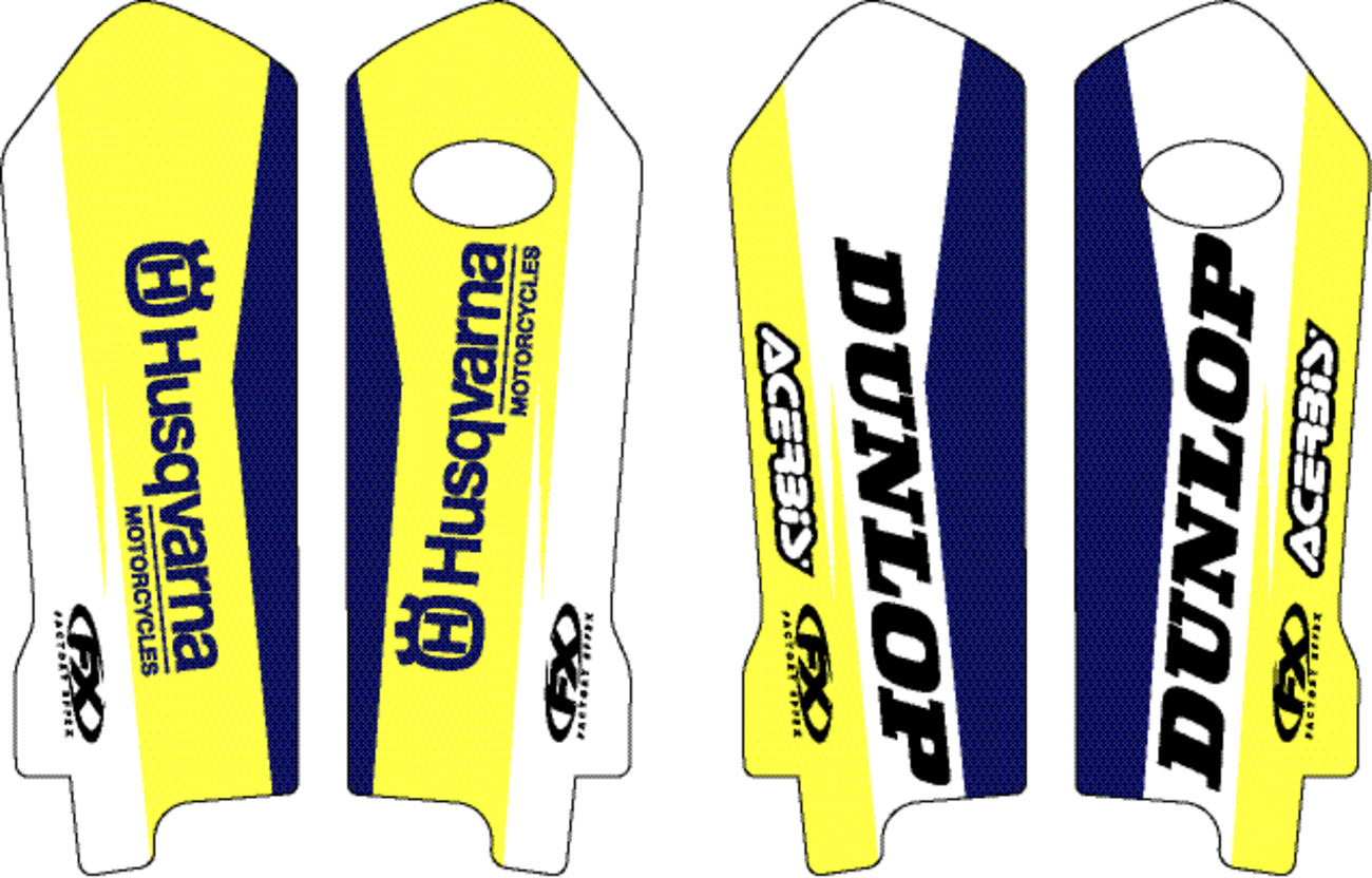 Factory effex Lower Fork Guard Graphics Husqvarna