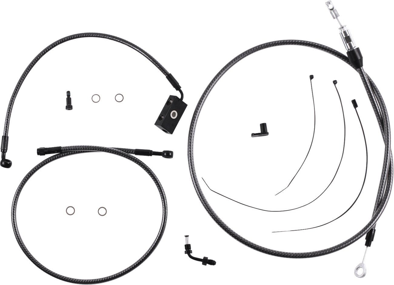 Magnum shielding KARBONFIBR Designer Handlebar Installation Kit - 10" - '18-'24 Softail Harley Davidson