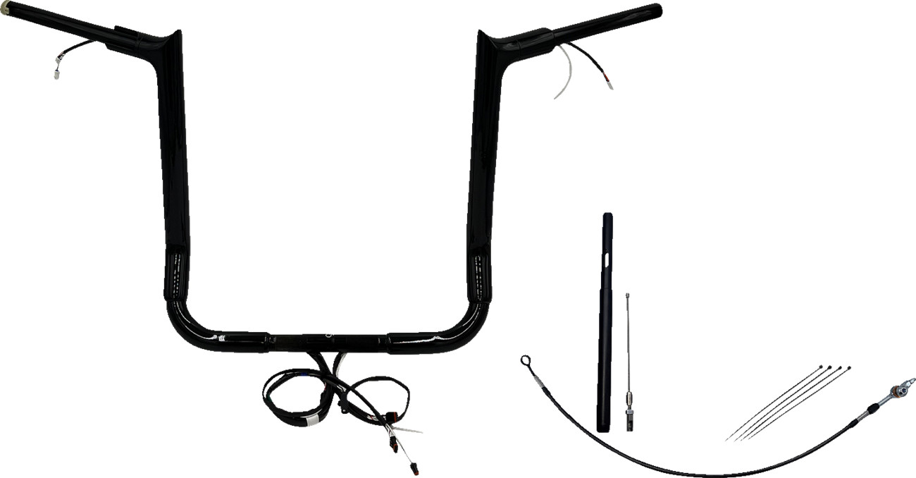 FAT BAGGERS INC. EZ Install Wired 1-1/2" Pointed Top Handlebar Kit