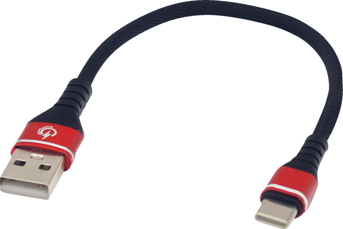 RidePower Male USB To Male USB-C Charging Cable