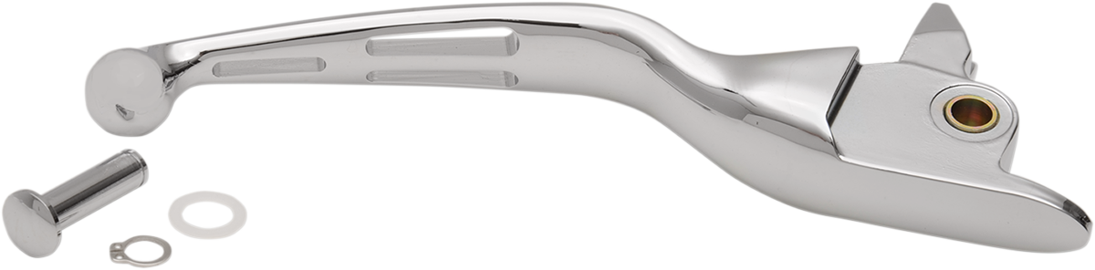 Drag specialties Slotted Wide Blade Replacement Brake Lever - Chrome Harley Davidson