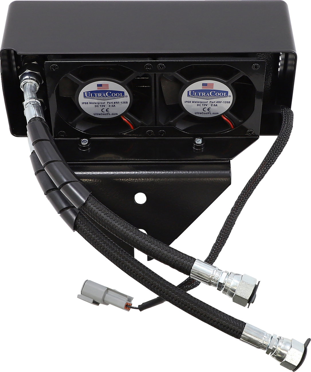 UltraCool Below Regulator Mount Oil Cooler Kit For Harley Dyna With S&S T-Series Engines 1991-2017