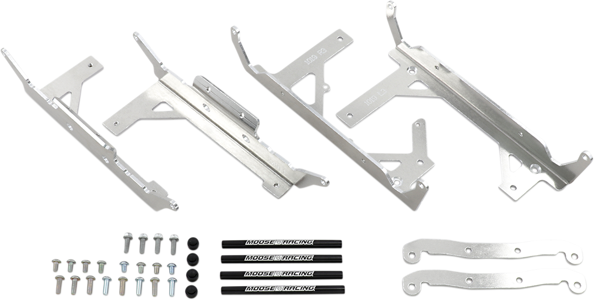 Moose offroad Radiator Braces - Silver - Gas Gas/Husqvarna/KTM