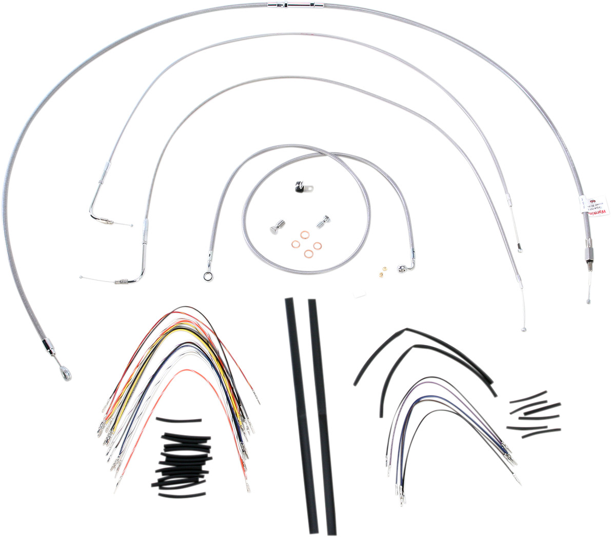 Burly Handlebar Cable Installation Kit For Harley Softail FL 2007-2010