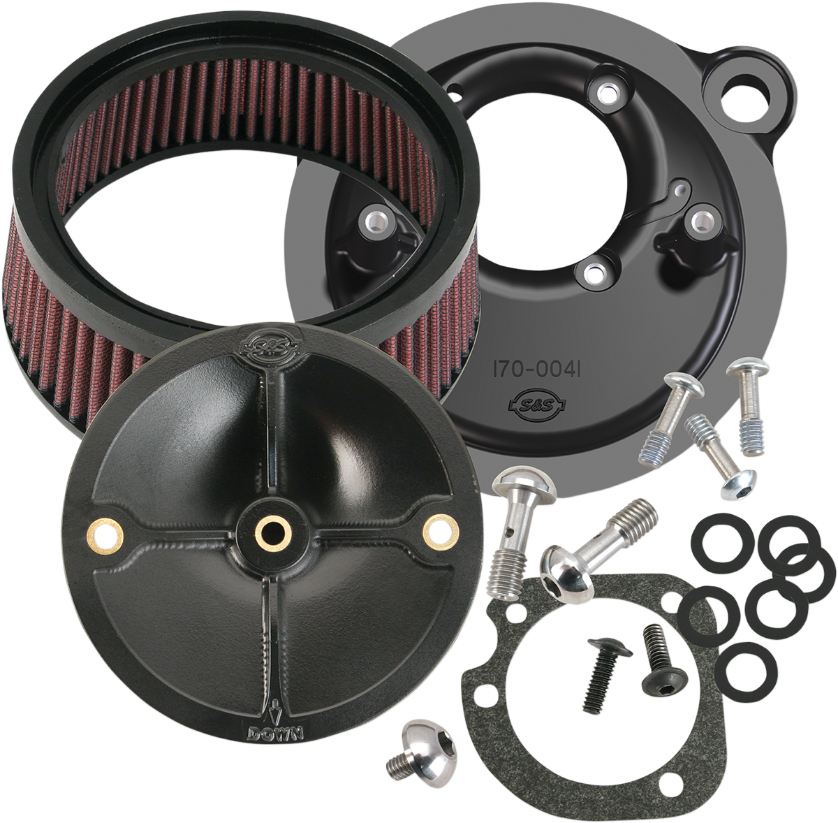 S&S CYCLE Super Stock™ Stealth Air Cleaner Kit