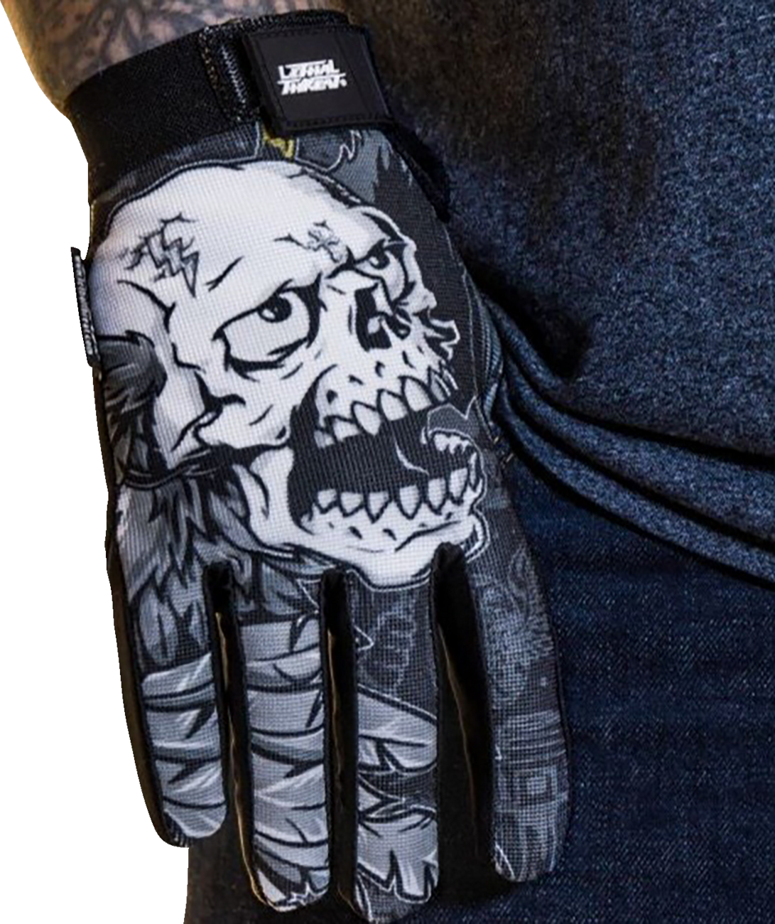 Good N Evil Skulls Gloves