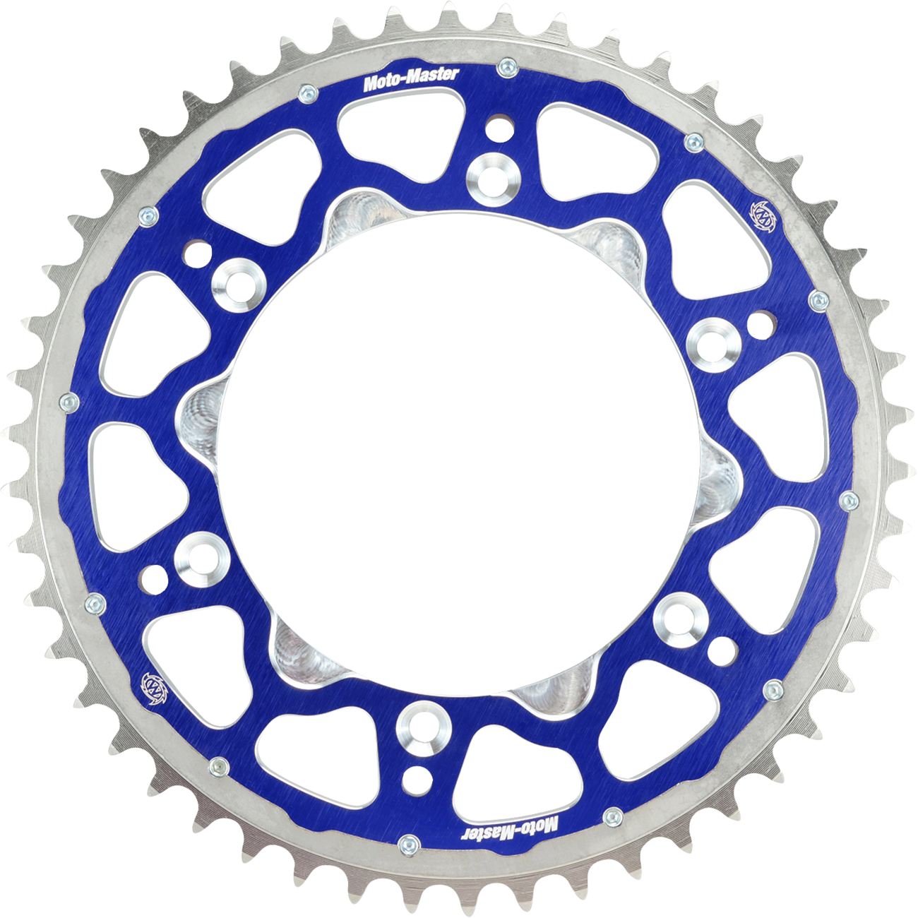 Moto-master Fusion Series Dual Ring Rear Sprocket - 49 Tooth - Blue - TM 49T