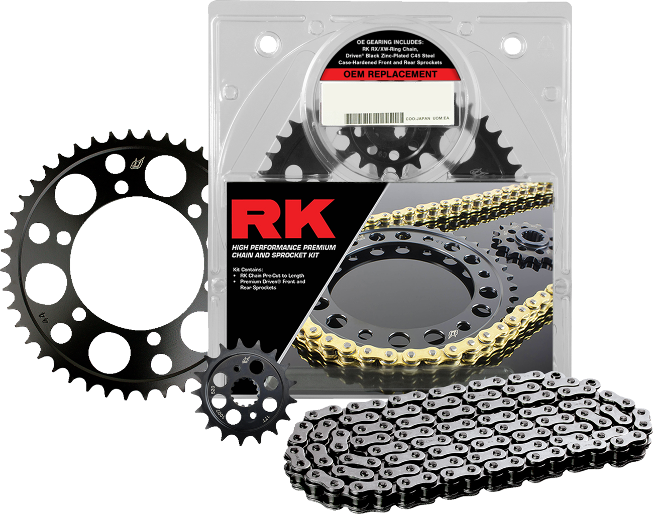 RK OEM Replacement Chain and Sprocket Kit