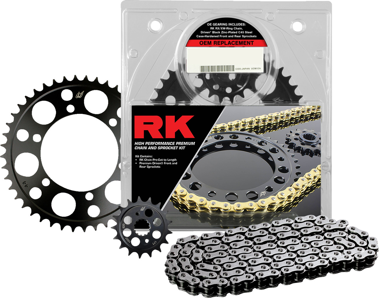 RK OEM Replacement Chain and Sprocket Kit