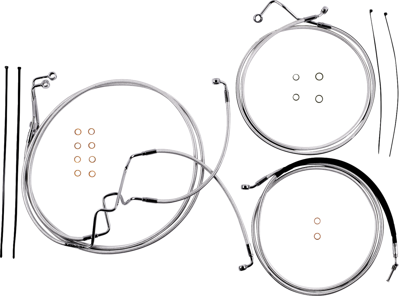 Magnum shielding Sterling Chromite II® Designer Handlebar Installation Kit - 8" - '17-'20 FLHR 2017-2020 Harley Davidson FLHR Road King