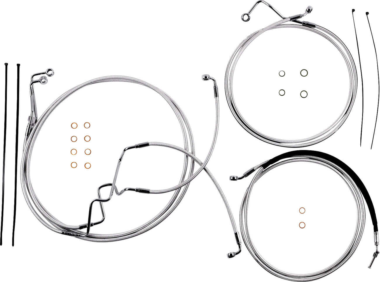 Magnum shielding Sterling Chromite II® Designer Handlebar Installation Kit - 8" - '17-'20 FLHR 2017-2020 Harley Davidson FLHR Road King