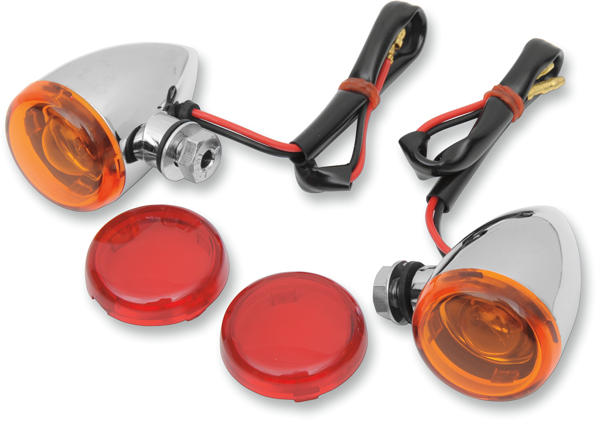 Drag specialties Mini-Duece Marker Light Kit - Amber/Red